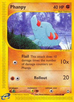 Pokemon TCG - Aquapolis - Phanpy - 100/147