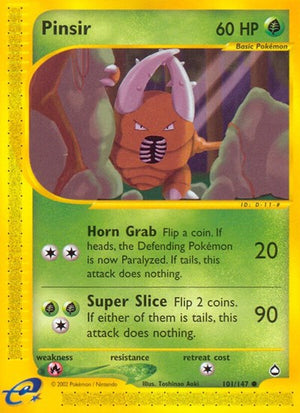 Pokemon TCG - Aquapolis - Pinsir - 101/147