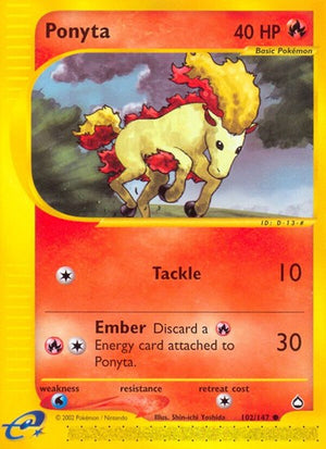 Pokemon TCG - Aquapolis - Ponyta - 102/147