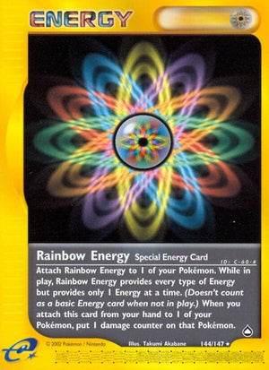 Pokemon TCG - Aquapolis - Rainbow Energy - 144/147