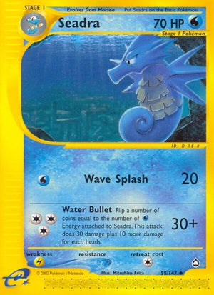 Pokemon TCG - Aquapolis - Seadra - 058/147