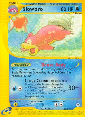 Pokemon TCG - Aquapolis - Slowbro - 033/147