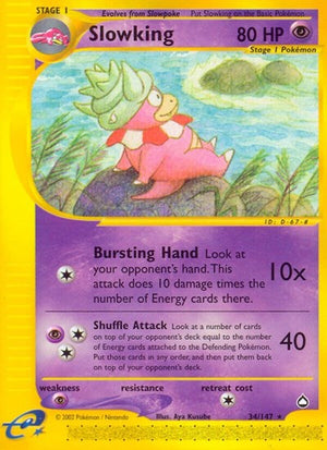 Pokemon TCG - Aquapolis - Slowking - 034/147