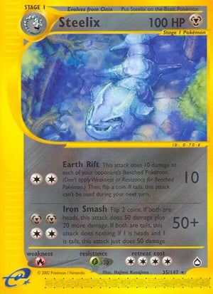 Pokemon TCG - Aquapolis - Steelix - 035/147 - Reverse Holofoil