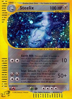 Pokemon TCG - Aquapolis - Steelix - H23/H32 - Holofoil