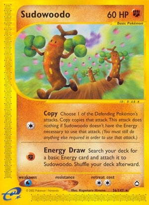 Pokemon TCG - Aquapolis - Sudowoodo - 036/147