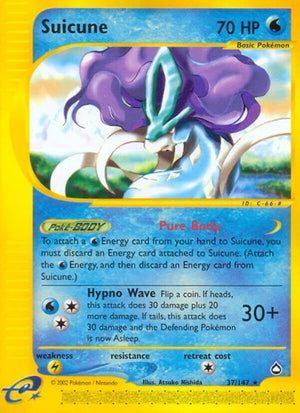 Pokemon TCG - Aquapolis - Suicune - 037/147