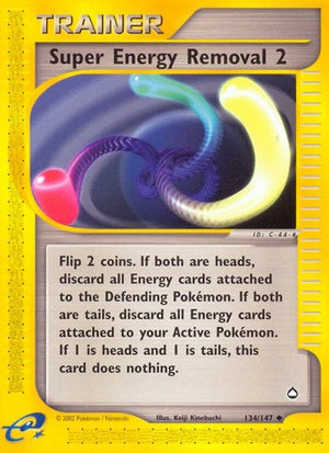 Pokemon TCG - Aquapolis - Super Energy Removal - 134/147