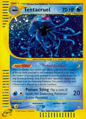 Pokemon TCG - Aquapolis - Tentacruel - H26/H32 - Holofoil