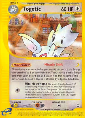 Pokemon TCG - Aquapolis - Togetic - 039/147