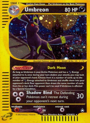 Pokemon TCG - Aquapolis - Umbreon - H29/H32 - Holofoil