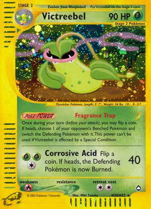 Pokemon TCG - Aquapolis - Victreebel - H30/H32 - Holofoil