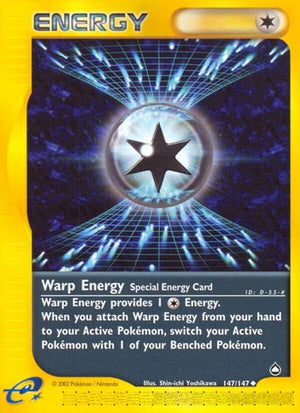 Pokemon TCG - Aquapolis - Warp Energy - 147/147 - Reverse Holofoil