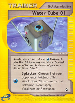 Pokemon TCG - Aquapolis - Water Cube - 140/147 - Reverse Holofoil