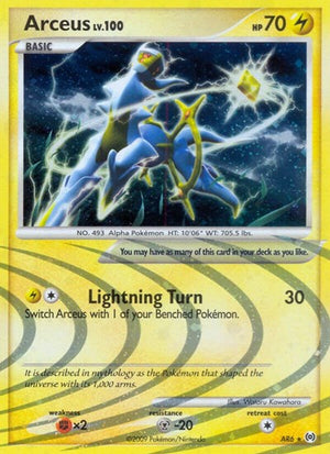 Pokemon TCG - Arceus - Arceus - AR6 - Holofoil