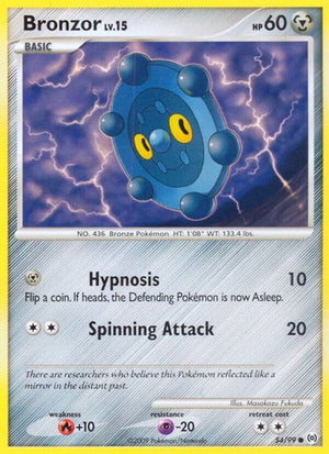 Pokemon TCG - Arceus - Bronzor - 54/99 - Reverse Holofoil