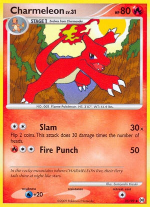 Pokemon TCG - Arceus - Charmeleon - 35/99 - Reverse Holofoil