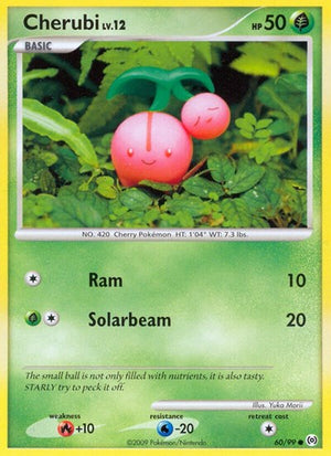 Pokemon TCG - Arceus - Cherubi - 60/99 - Reverse Holofoil