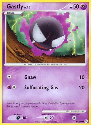 Pokemon TCG - Arceus - Gastly - 64/99 - Reverse Holofoil