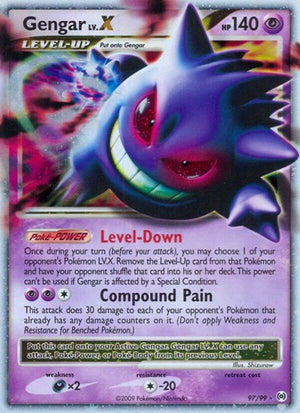 Pokemon TCG - Arceus - Gengar Lv.X - 97/99 - Holofoil