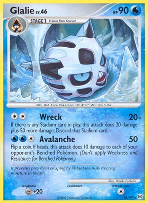 Pokemon TCG - Arceus - Glalie - 18/99 - Reverse Holofoil