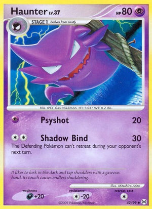 Pokemon TCG - Arceus - Haunter - 42/99 - Reverse Holofoil