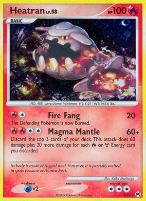 Pokemon TCG - Arceus - Heatran - 3/99 - Reverse Holofoil