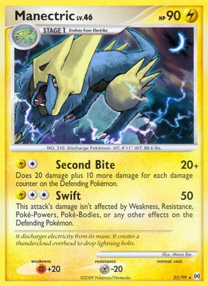 Pokemon TCG - Arceus - Manectric - 22/99 - Reverse Holofoil