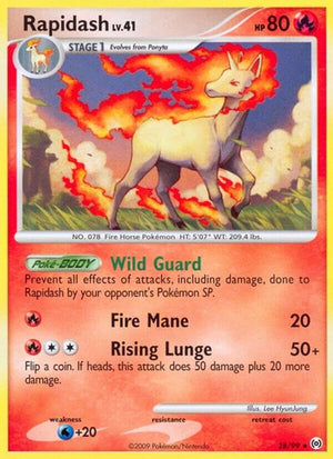 Pokemon TCG - Arceus - Rapidash - 28/99