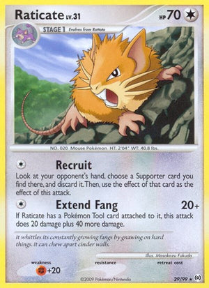 Pokemon TCG - Arceus - Raticate - 29/99