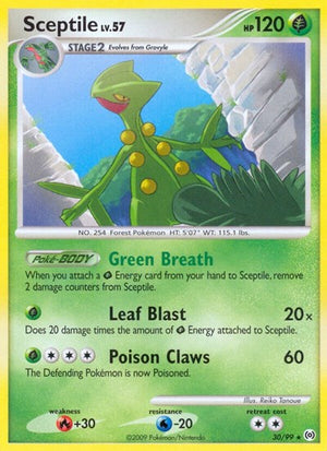 Pokemon TCG - Arceus - Sceptile - 30/99 - Reverse Holofoil