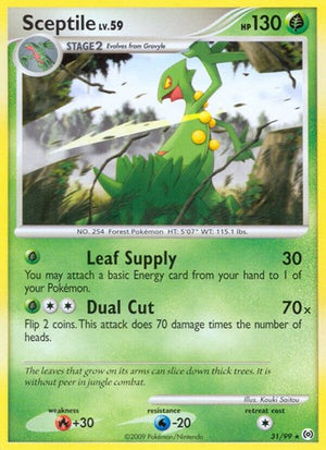 Pokemon TCG - Arceus - Sceptile - 31/99 - Reverse Holofoil