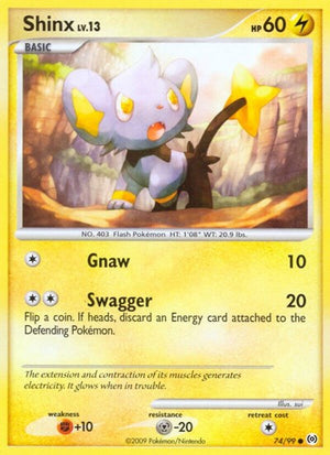 Pokemon TCG - Arceus - Shinx - 74/99 - Reverse Holofoil