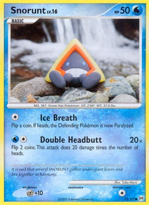 Pokemon TCG - Arceus - Snorunt - 75/99