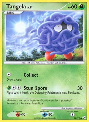 Pokemon TCG - Arceus - Tangela - 77/99 - Reverse Holofoil