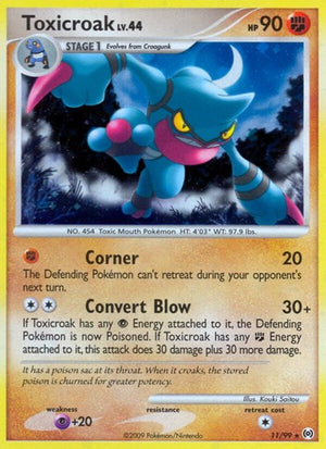Pokemon TCG - Arceus - Toxicroak - 11/99 - Holofoil