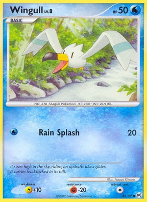 Pokemon TCG - Arceus - Wingull - 81/99 - Reverse Holofoil