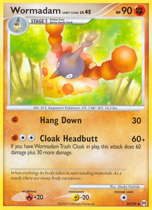 Pokemon TCG - Arceus - Wormadam Sandy Cloak - 50/99 - Reverse Holofoil