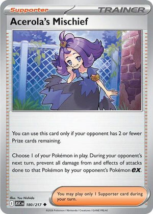Pokemon TCG - ME: Ascended Heroes - Acerola's Mischief - 180/217