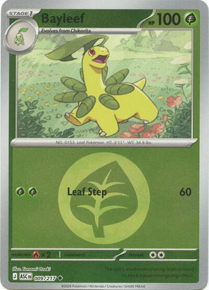 Pokemon TCG - ME: Ascended Heroes - Bayleef - 009/217 - Energy Symbol Reverse Holofoil