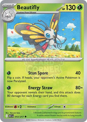 Pokemon TCG - ME: Ascended Heroes - Beautifly - 013/217