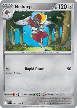 Pokemon TCG - ME: Ascended Heroes - Bisharp - 147/217