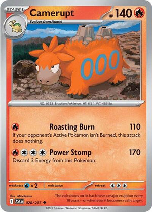 Pokemon TCG - ME: Ascended Heroes - Camerupt - 028/217