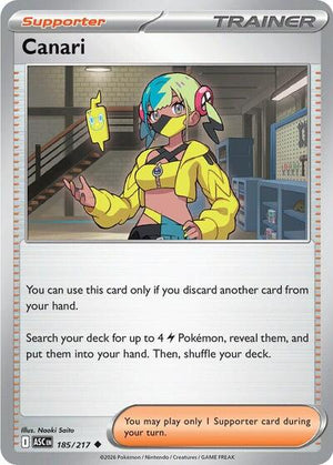 Pokemon TCG - ME: Ascended Heroes - Canari - 185/217 - Reverse Holofoil