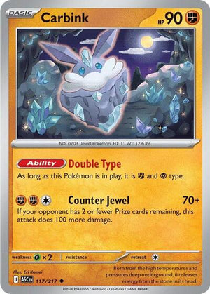 Pokemon TCG - ME: Ascended Heroes - Carbink - 117/217