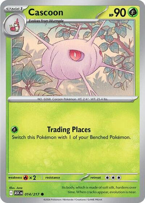 Pokemon TCG - ME: Ascended Heroes - Cascoon - 014/217