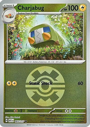 Pokemon TCG - ME: Ascended Heroes - Charjabug - 065/217 - Reverse Holofoil
