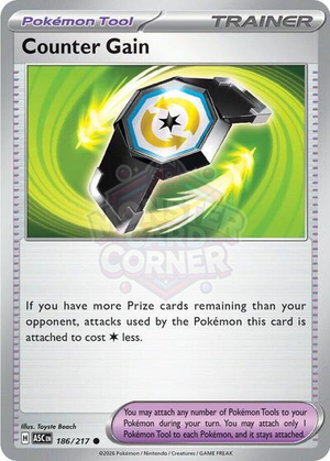 Pokemon TCG - ME: Ascended Heroes - Counter Gain - 186/217