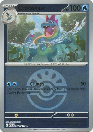 Pokemon TCG - ME: Ascended Heroes - Croconaw - 042/217 - Friend Ball Reverse Holofoil