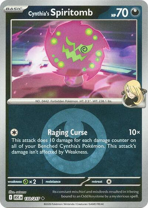Pokemon TCG - ME: Ascended Heroes - Cynthia's Spiritomb - 133/217 - Energy Symbol Reverse Holofoil